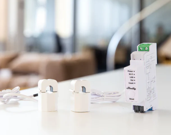 Medidor de energía inteligente 1 o 2 fases con control por contactor con 2 TC 50A