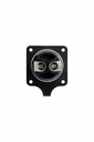 Conector Circular Serie LP-28 Macho 2 Pines Panel Metal (Bloqueo) CNLINKO