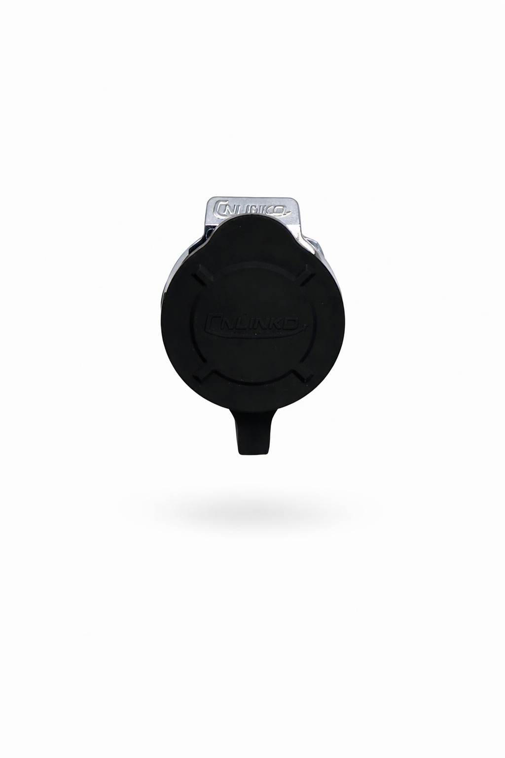 Conector Circular LP-28 Hembra 2 Pines Panel Metal (Bloqueo/Tuerca)