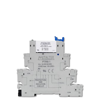 Interfaz de relé riel DIN 6.2mm contacto normal AgNi serie PRZ-1R