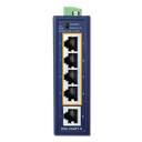 Switch Industrial Compacto 5 Puertos Fast Ethernet con 4 PoE+ PLANET ISW-504PT-E