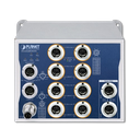 Switch Industrial L2+ 8 Puertos Gigabit PoE+ M12 + 2 Puertos Gigabit M12 PLANET ITS-5216-8P2TB-WV