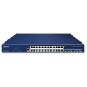 Switch Administrable L3 24 Puertos 2.5G PoE++ + 6 Puertos 10G SFP+ PLANET MGS-6311-24UPL6X