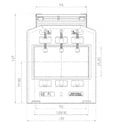 Transformador de corriente 600/5A 5VA clase 1 serie ASK 105.6 (Ventana 100x55mm)