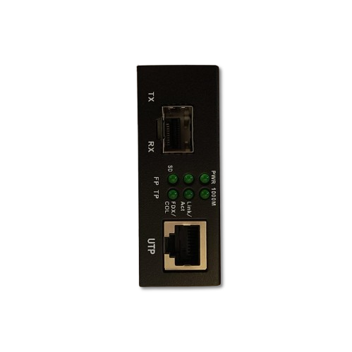 Convertidor de Medios Fibra Óptica GM-805A 10/100/1000Mbps con Slot SFP