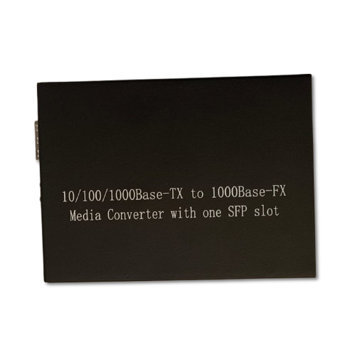 Convertidor de Medios Fibra Óptica GM-805A 10/100/1000Mbps con Slot SFP