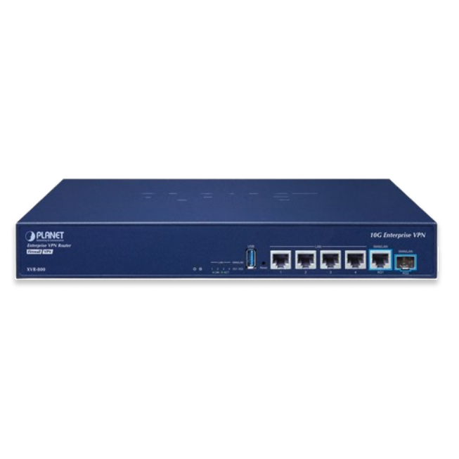 Router de Seguridad VPN Empresarial PLANET XVR-800 con Doble 10G y 4 Puertos Gigabit