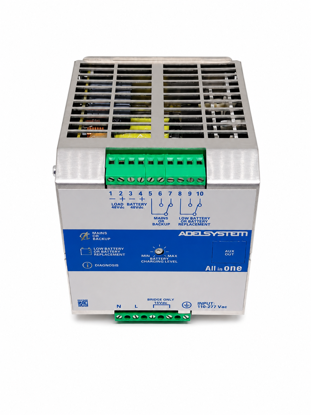 UPS en DC riel din entrada 115~230VAC salida 48V 5A