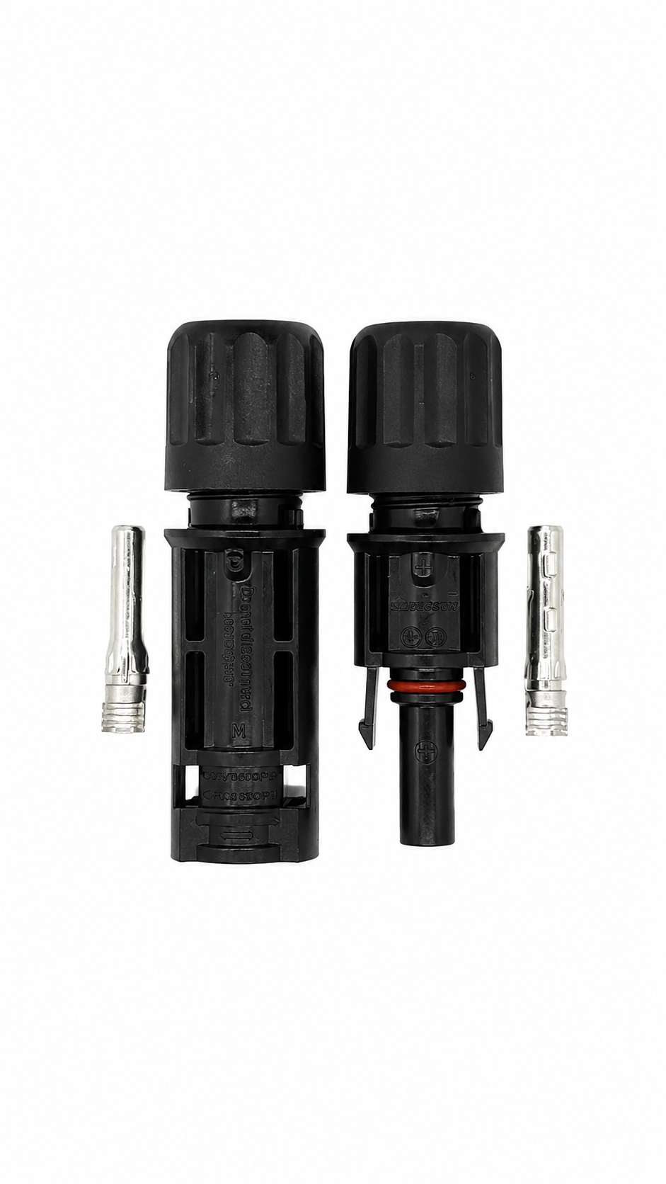 Set conector MC4 para cable 4mm y 6mm 1500V par macho y hembra