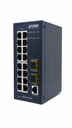 Switch Industrial Administrado SFP L2/L4 de 16 Puertos 10/100/1000T + 2 Puertos 100/1000X (-40~75 Grados C)
