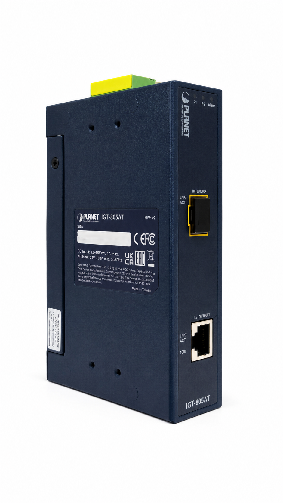 Conversor de Medios Industrial 10/100/1000BASE-T a 100/1000BASE-X SFP