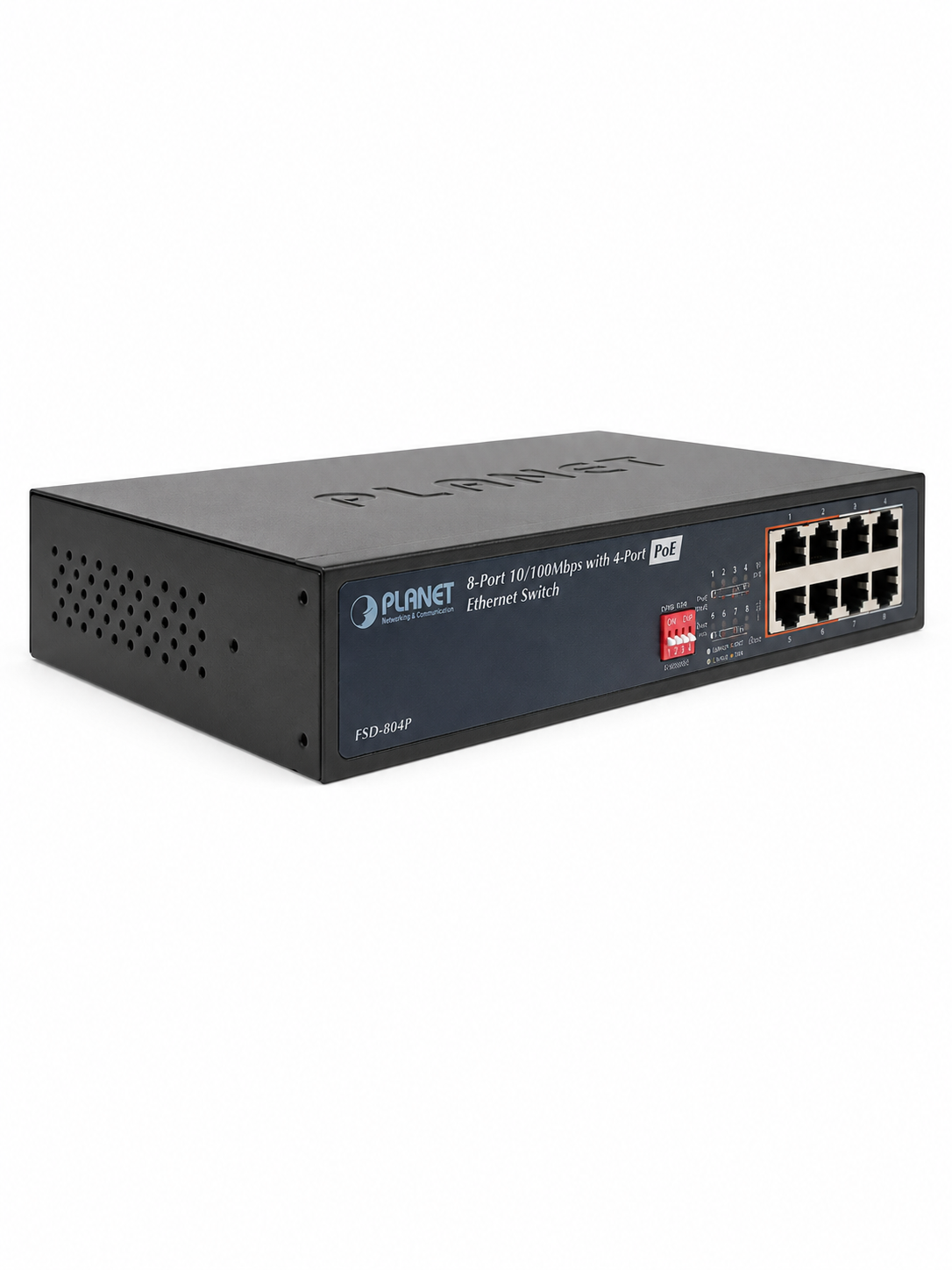 Switch 8-Port 10-100 4-Port 802.3at PoE+ Injector 60W PoE Budget (Descontinuado)