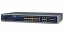 Switch administrado combinado L2+ de 16 puertos 10/100/1000BASE-T 802.3at PoE + 4 puertos Gigabit TP/SFP (Descontinuado)