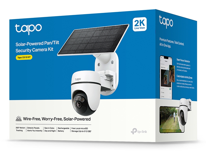 TP-LINK Camara TAPO C610 KIT de Seguridad horizontal vertic