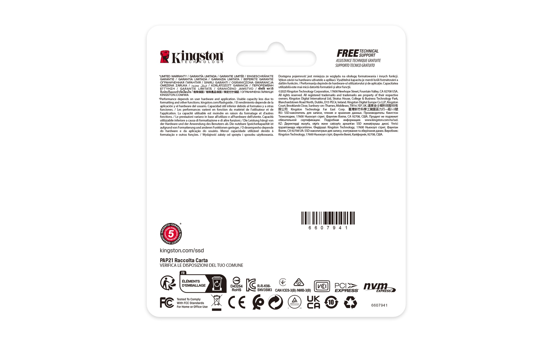 Kingston SSD Interno 500GB M.2 2230 PCIE 4.0 NVME