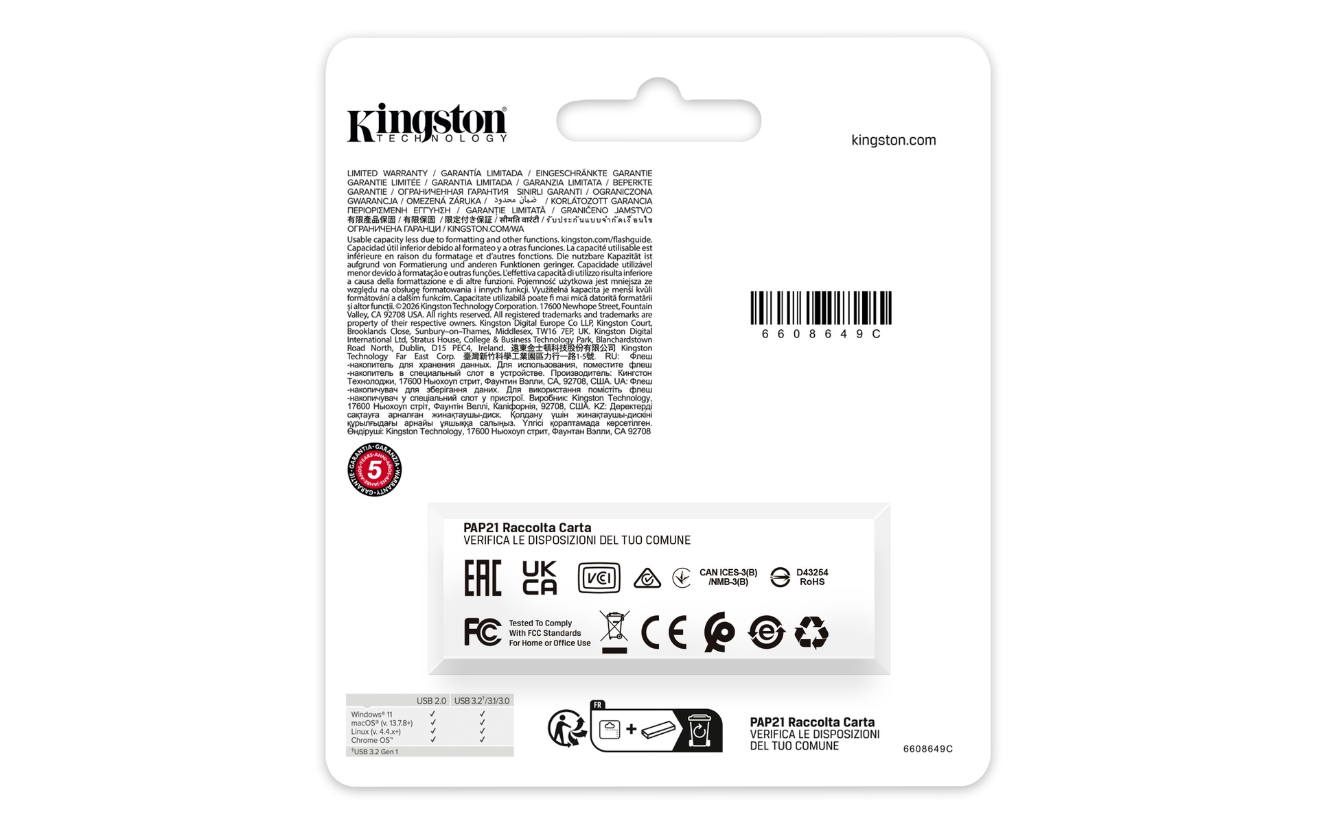 Kingston 512GB USB 3.2 Gen1 DataTraveler Exodia Black/Purple