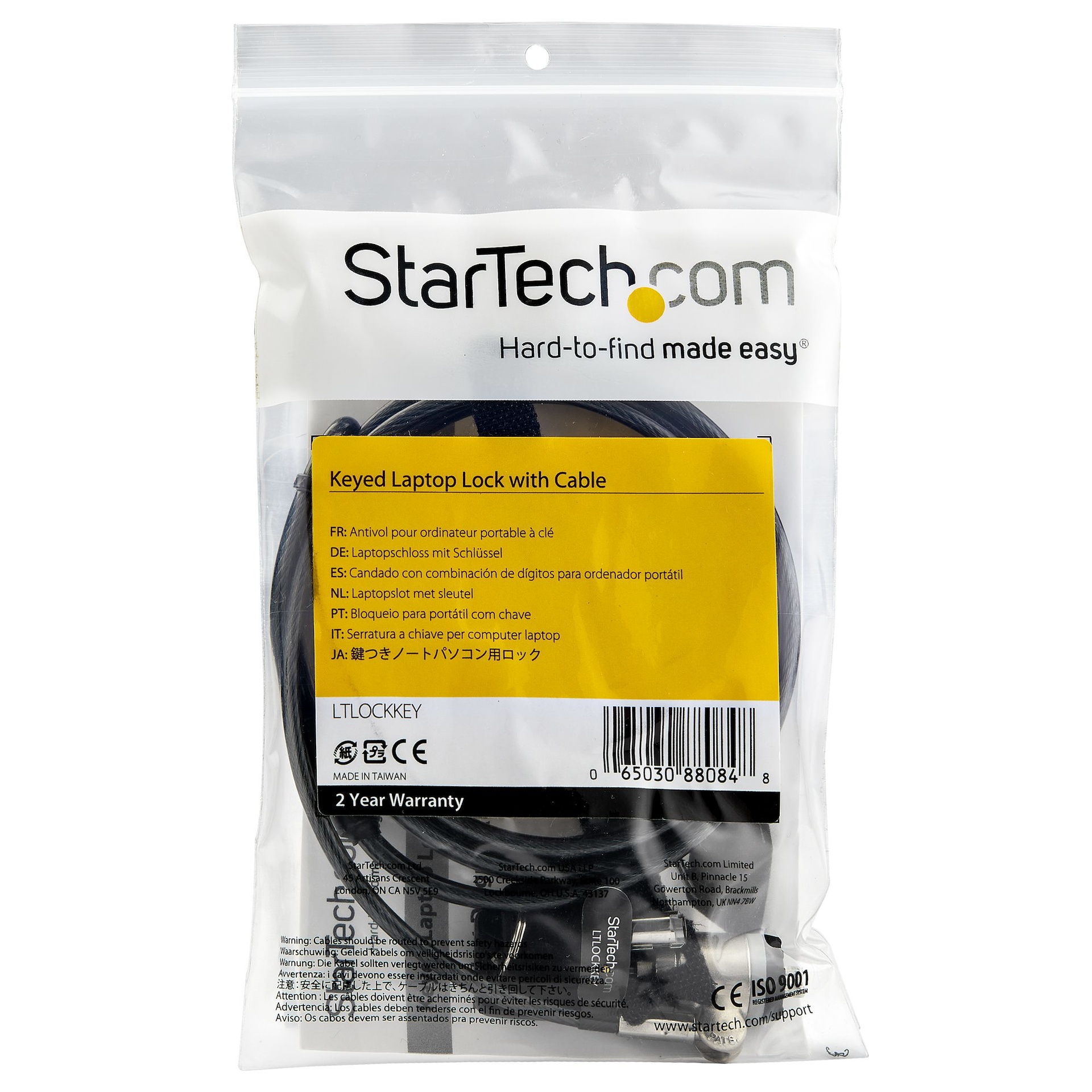 StarTech.com Cable - STRATECH.COM Cerradura de cable para co