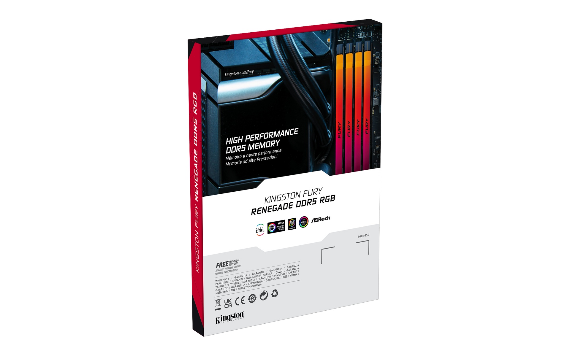 KNG Fury Memoria RAM 24GB 7200MT/S DDR5 DIMM RGB RENEGADE XM