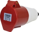 Enchufe industrial hembra volante recto 380 a 415VAC 16 a 125A TLT