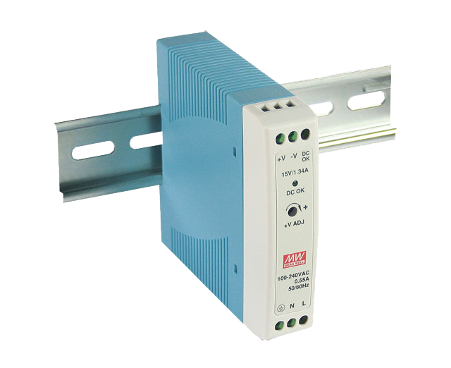 Fuente de poder Riel DIN 20W plástico MDR-20