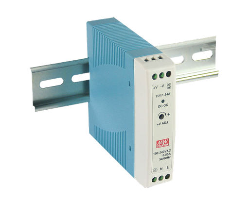 Fuente de poder Riel DIN 20W plástico MDR-20