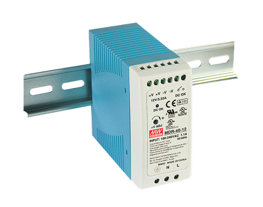 Fuente de poder Riel DIN 40W plástico MDR-40