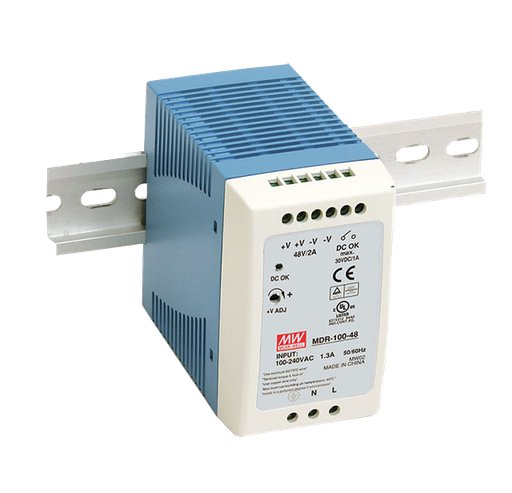 Fuente de poder Riel DIN 100W plástico MDR-100