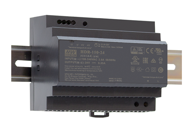 Fuente de poder Riel DIN 150W plástico HDR-150