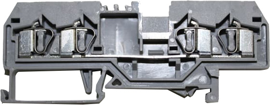 Bornera riel din 4mm² libre mantenimiento con resorte frontal BM4
