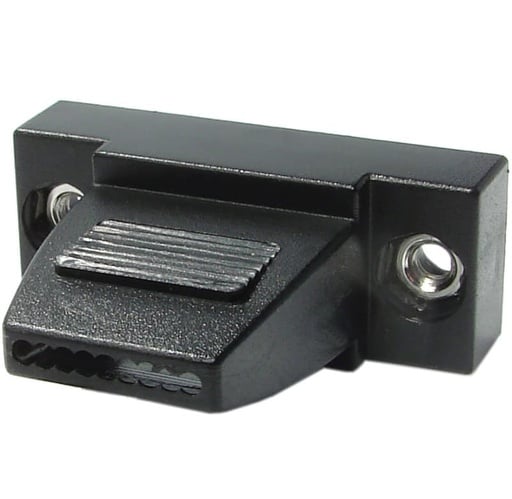 Tapa de plástico para conectores D-Sub tipo alambre soldado, uso con cable plano CPDB_F
