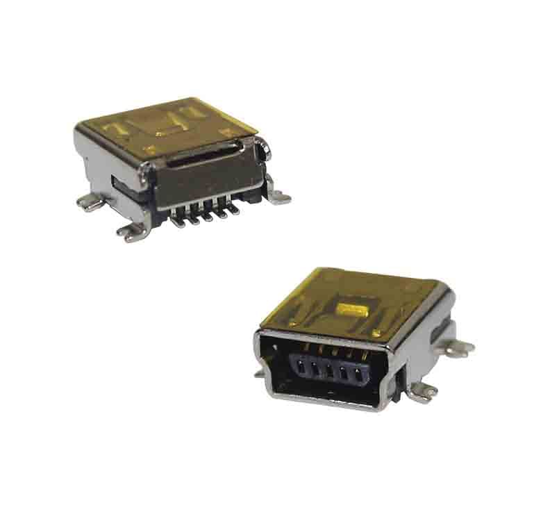 Conector mini USB Tipo B para PCB SMD 90°