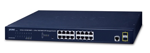 Switch Administrado SFP de 16 Puertos 10/100/1000T + 2 Puertos 100/1000X