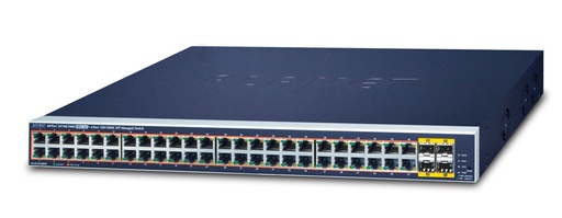 Switch Administrado SFP 100/1000BASE-X de 48 Puertos 10/100/1000T 802.3at + Switch Administrado (Descontinuado)