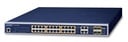 Switch Administrado Combinado de 24 Puertos 10/100/1000T 802.3at PoE + 4 Puertos Gigabit TP/SFP
