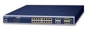 Switch Administrado Combinado de 16 Puertos 10/100/1000T 802.3at PoE + 4 Puertos Gigabit TP/SFP