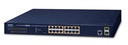 Switch Administrado de 16 Puertos 10/100/1000T 802.3at PoE + 2 Puertos 100/1000X SFP