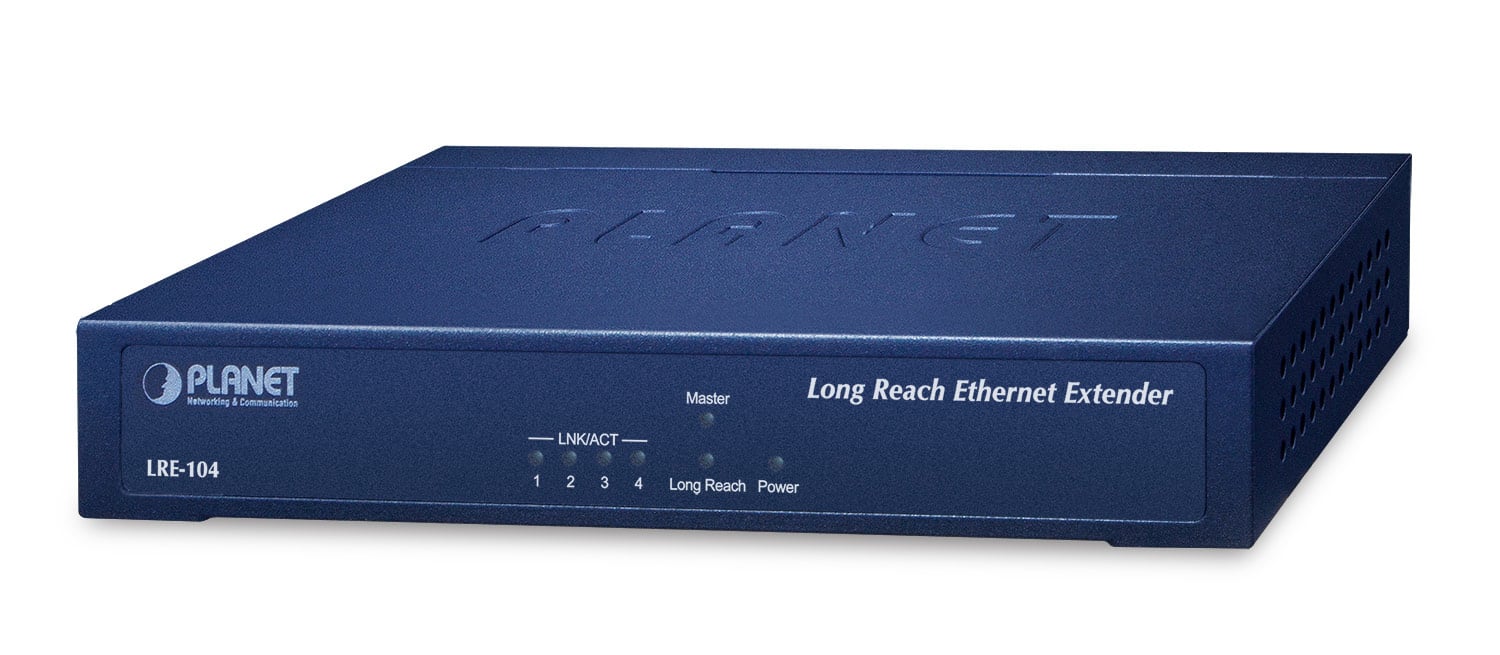 Extensor Ethernet de Largo Alcance de 4 Puertos 10/100TX + 1 Puerto UTP/BNC