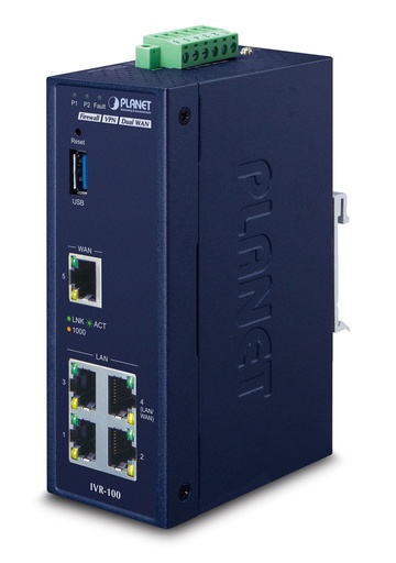 Puerta de Enlace de Seguridad VPN Industrial de 5 Puertos 10/100/1000T