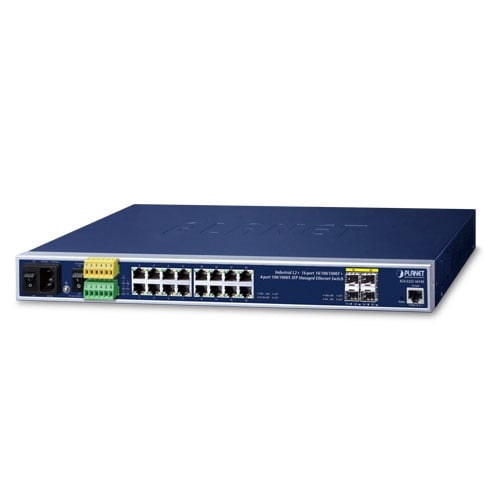 Switch Ethernet Administrado SFP Industrial L2+ de 16 Puertos 10/100/1000T + 4 Puertos 100/1000X (-40~75 Grados C)