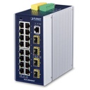 Switch Administrado Industrial L2+ de 16 Puertos 10/100/1000T + 4 Puertos 100/1000X SFP