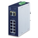 Switch Gigabit Administrado Industrial de 8 Puertos 10/100/1000T + 2 Puertos 1G/2.5G SFP (-40~75 Grados C)