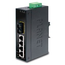 Switch Ethernet Industrial Multimodo de 4+1 Puertos 100FX - 2 Km (Temperatura de Funcionamiento de -10 ~ 60 Grados C)