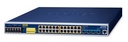 Switch Ethernet Administrado Industrial L3 de 24 Puertos 101001000T 802.3bt PoE + 4 Puertos 10G SFP+