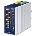Switch Industrial L3 8 Puertos 10/100/1000T 802.3bt PoE + 2 Puertos 1G/2.5G SFP + 2 Puertos 10G SFP+ Switch Ethernet Administrado (-40~75 grados C)