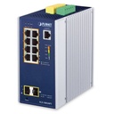 Switch Industrial Administrado de 8 Puertos 10/100/1000T 802.3at PoE + 2 Puertos 1G/2.5G SFP