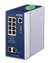 Switch Industrial Gestionado SFP de 4 Puertos 10/100/1000T 802.3bt + 4 Puertos 10/100/1000T + 2 Puertos 100/1000X SFP (-40~75 Grados C)