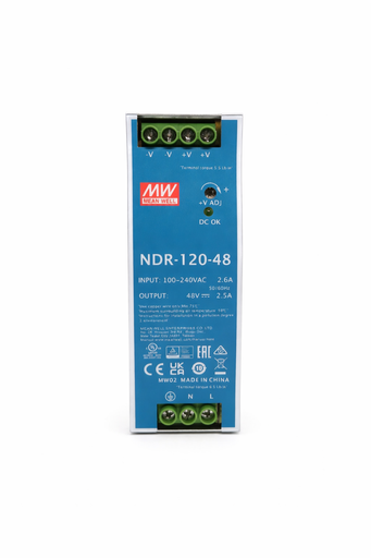 Fuente de poder Riel DIN metálica 120W NDR-120