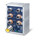 Switch Ethernet Administrado Industrial de 4 Puertos 10/100/1000T 802.3at PoE+ Con Clasificación IP67 y 2 Puertos 10/100/1000T (-40~75 gGrados C)