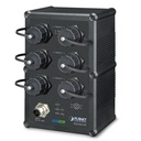 Switch Ethernet Industrial Administrado 10/100/1000T de 6 Puertos Con Clasificación IP67 (-40 ~ 75 Grados C)