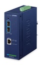 Conversor de Medios Industrial Administrado 10GBASE-X SFP+ de 2 Puertos + 10GBASE-T de 1 Puerto